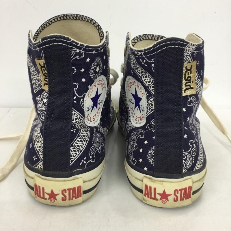 コンバース CONVERSE スニーカー スニーカー 1CK299 X-girl コラボ ALL STAR XG HI 23.5cm 23.5cm 総柄 紺 / ネイビー / navy レディース USED 古着 中古 10153545