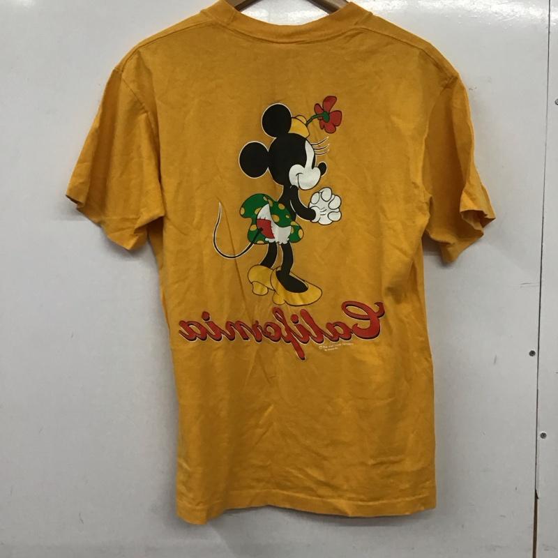 シェリーズ SHERRY S Tシャツ 半袖 半袖カットソー プリントTシャツ クルーネックカットソー M プリント 黄 / イエロー / yellow メンズ USED 古着 中古 10153547