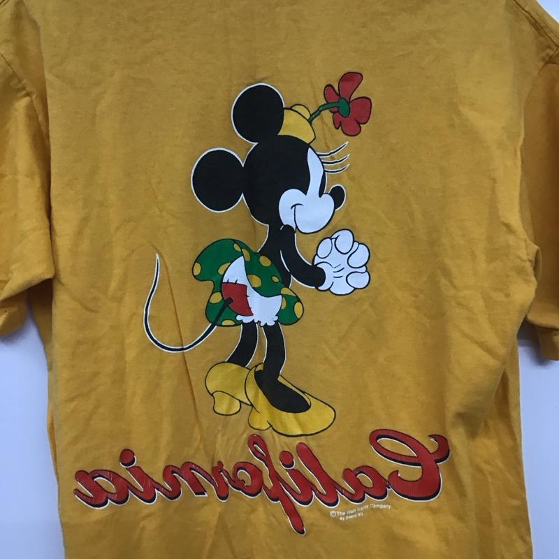 シェリーズ SHERRY S Tシャツ 半袖 半袖カットソー プリントTシャツ クルーネックカットソー M プリント 黄 / イエロー / yellow メンズ USED 古着 中古 10153547