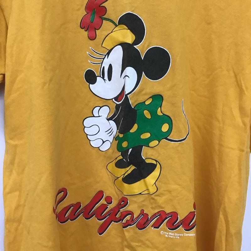 シェリーズ SHERRY S Tシャツ 半袖 半袖カットソー プリントTシャツ クルーネックカットソー M プリント 黄 / イエロー / yellow メンズ USED 古着 中古 10153547