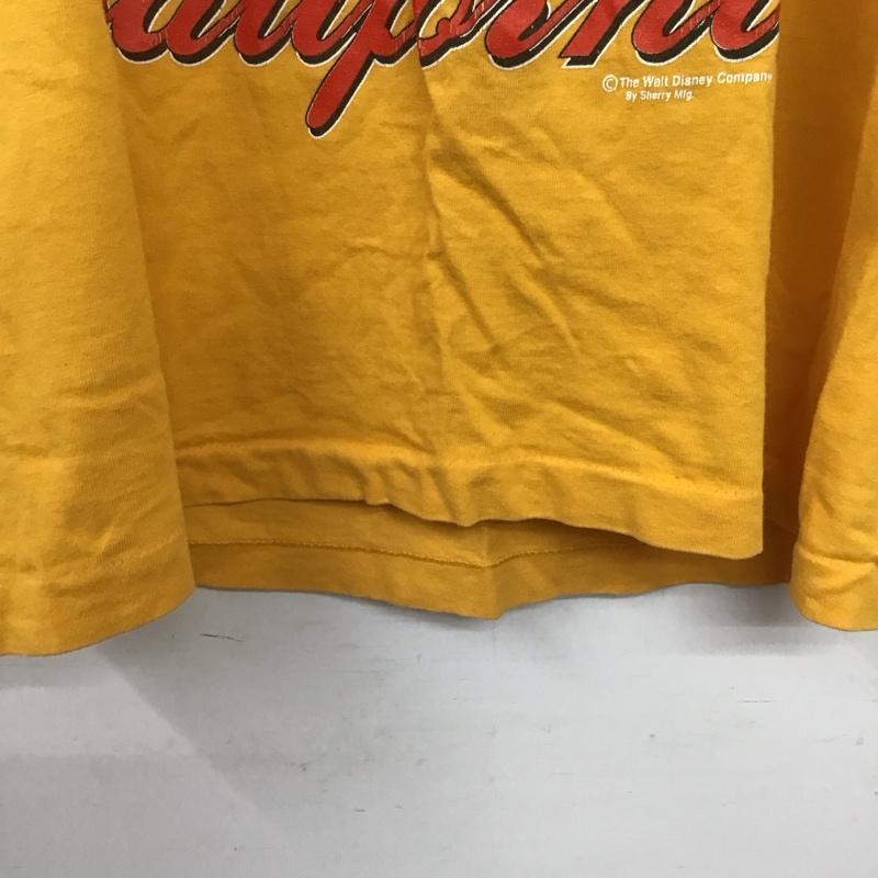 シェリーズ SHERRY S Tシャツ 半袖 半袖カットソー プリントTシャツ クルーネックカットソー M プリント 黄 / イエロー / yellow メンズ USED 古着 中古 10153547