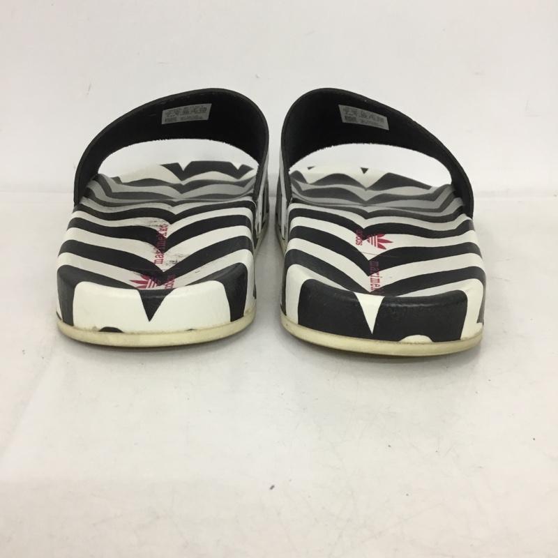 アディダス adidas サンダル サンダル GW7536 Adilette marimekko マリメッコ 24.5cm 24.5cm 総柄 白 / ホワイト / white X 黒 / ブラック / black レディース USED 古着 中古 10153548
