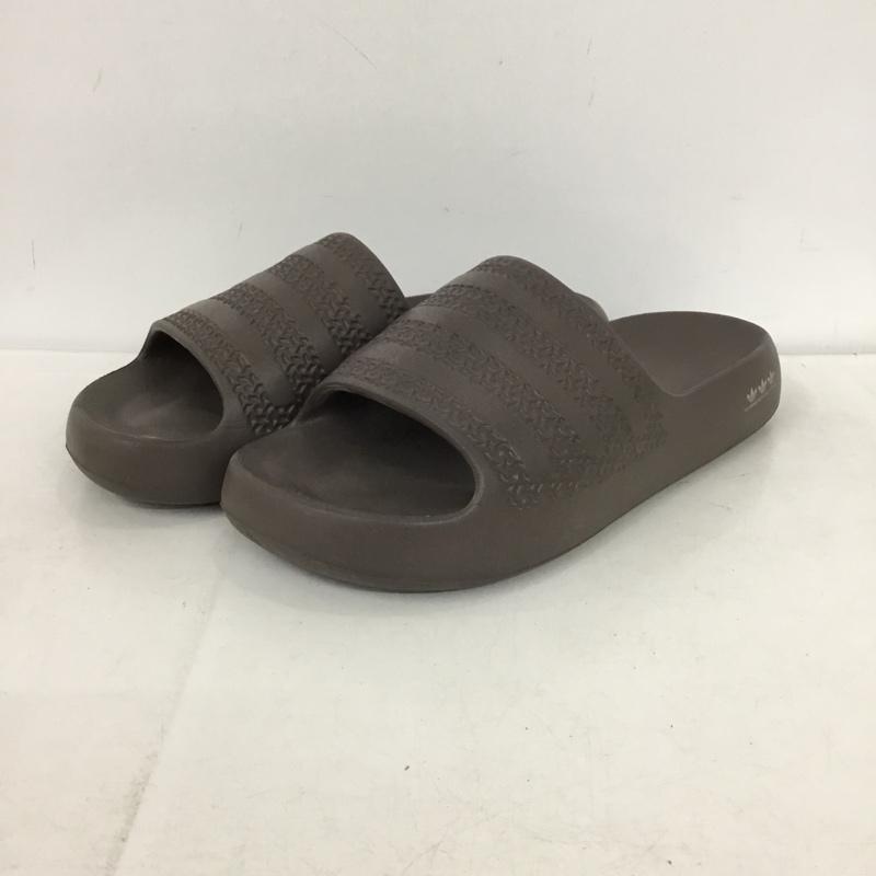 アディダス adidas サンダル サンダル UK7 シャワーサンダル ワンポイント 茶 / ブラウン / brown メンズ USED 古着 中古 10153549