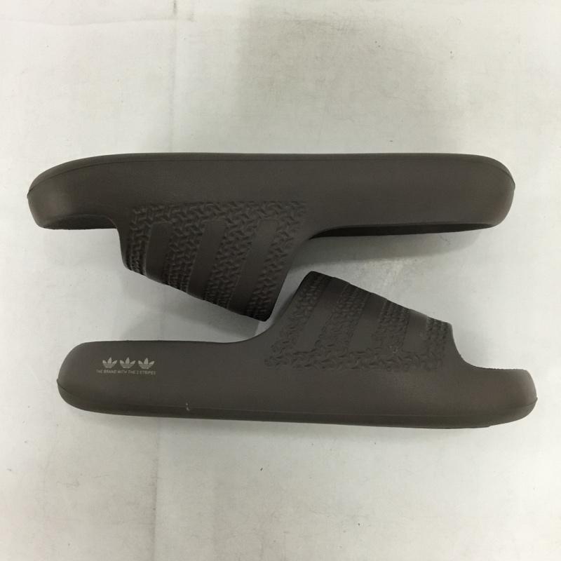 アディダス adidas サンダル サンダル UK7 シャワーサンダル ワンポイント 茶 / ブラウン / brown メンズ USED 古着 中古 10153549