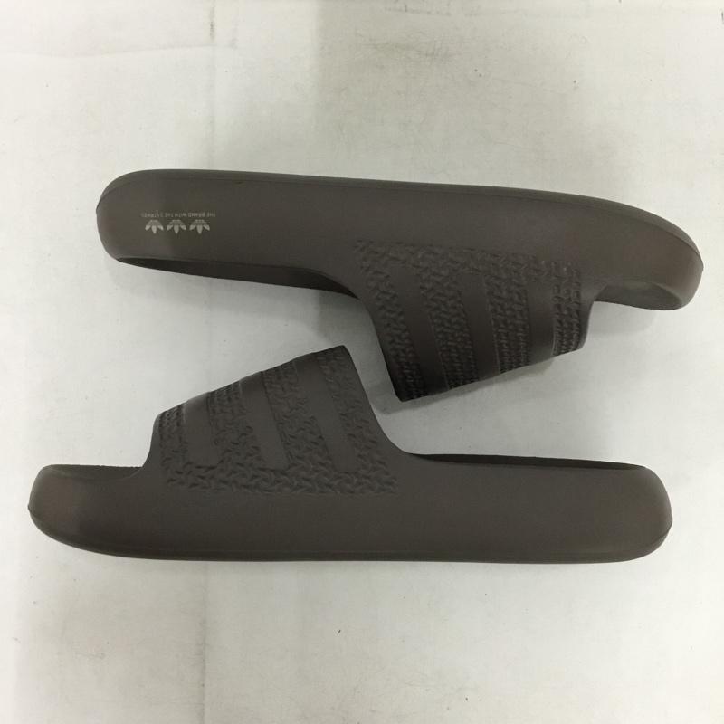 アディダス adidas サンダル サンダル UK7 シャワーサンダル ワンポイント 茶 / ブラウン / brown メンズ USED 古着 中古 10153549