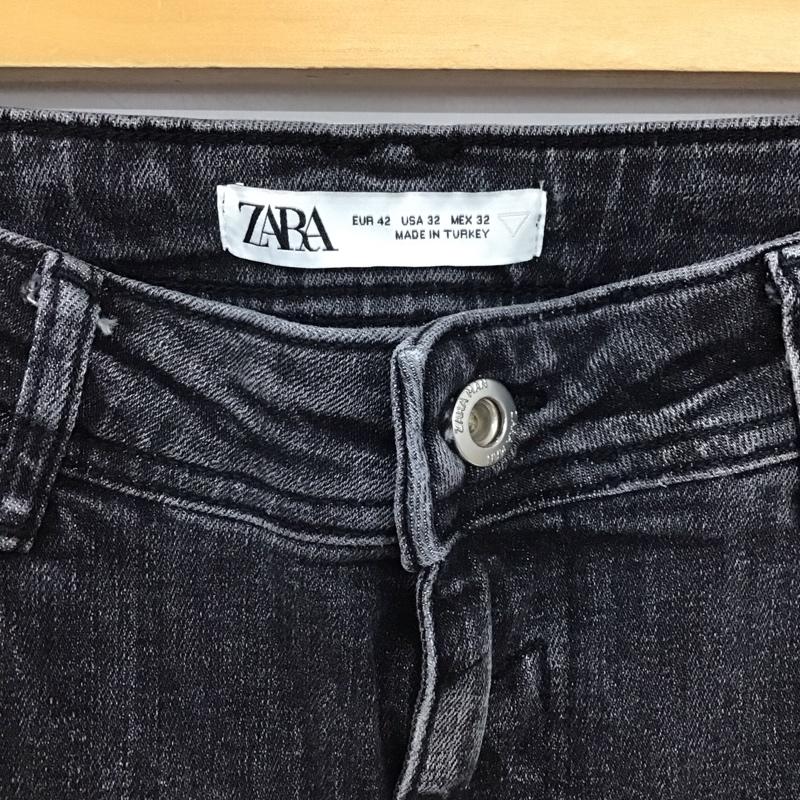 ザラ ZARA パンツ デニム、ジーンズ デニムパンツ スリムパンツ カジュアルパンツ ストレッチパンツ 42インチ 無地 ダークグレー / ダークグレー / メンズ USED 古着 中古 10153551