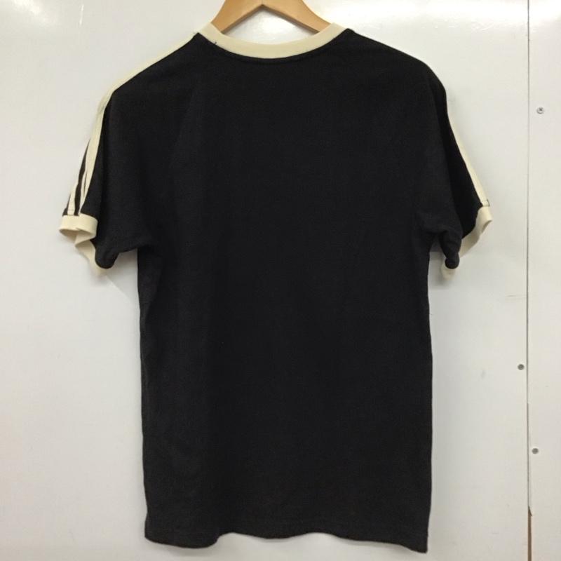 アディダス adidas Tシャツ 半袖 半袖カットソー プリントTシャツ クルーネックカットソー ロゴ、文字 黒 / ブラック / black メンズ USED 古着 中古 10153552