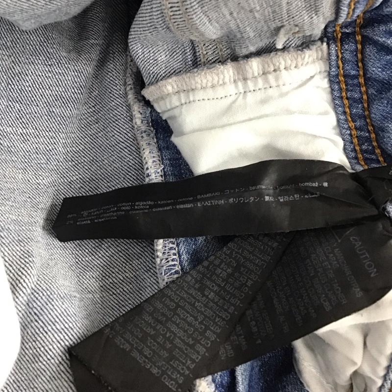 ザラ ZARA パンツ デニム、ジーンズ デニムパンツ スリムパンツ カジュアルパンツ ストレッチパンツ 44インチ 無地 インディゴ / インディゴ / Indigo メンズ USED 古着 中古 10153556