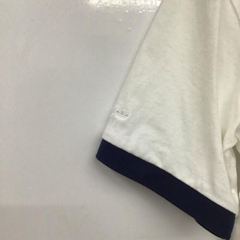 アディダス adidas Tシャツ 半袖 半袖カットソー プリントTシャツ クルーネックカットソー ロゴ、文字 白 / ホワイト / white メンズ USED 古着 中古 10153557