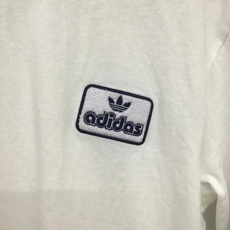 アディダス adidas Tシャツ 半袖 半袖カットソー プリントTシャツ クルーネックカットソー ロゴ、文字 白 / ホワイト / white メンズ USED 古着 中古 10153557
