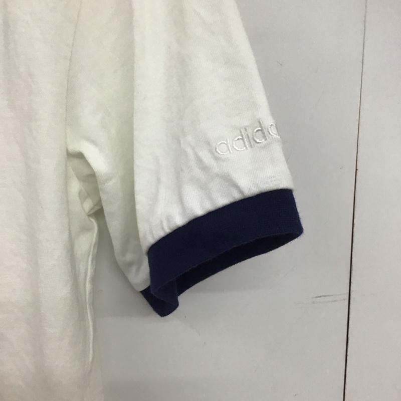 アディダス adidas Tシャツ 半袖 半袖カットソー プリントTシャツ クルーネックカットソー ロゴ、文字 白 / ホワイト / white メンズ USED 古着 中古 10153557