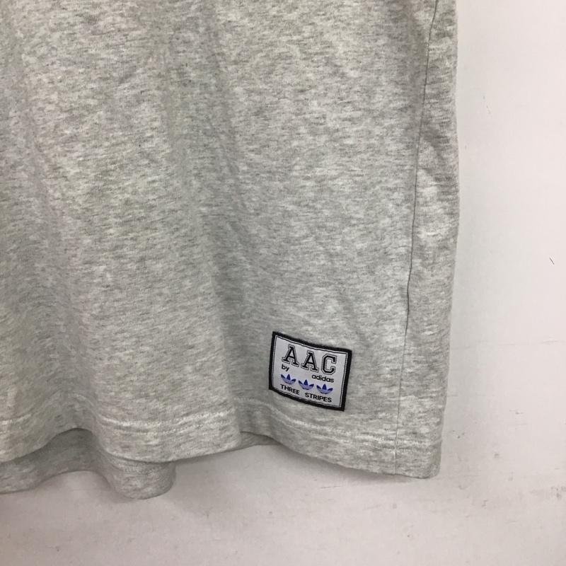 アディダス adidas Tシャツ 半袖 半袖カットソー プリントTシャツ クルーネックカットソー ロゴ、文字 灰 / グレー / gray メンズ USED 古着 中古 10153558