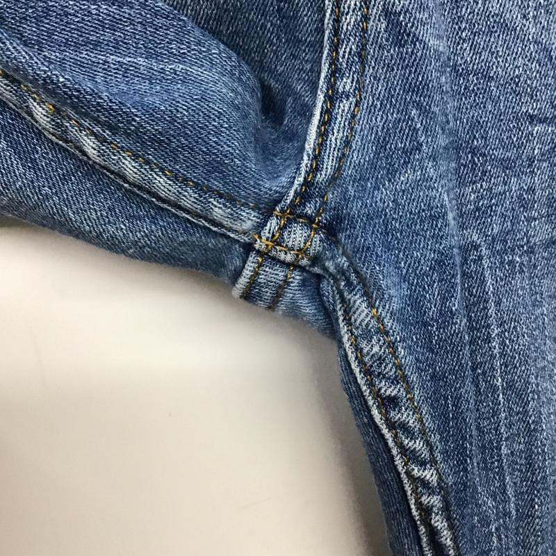 ザラ ZARA パンツ デニム、ジーンズ デニムパンツ スリムパンツ カジュアルパンツ ストレッチパンツ 44インチ ダメージ加工 インディゴ / インディゴ / Indigo メンズ USED 古着 中古 10153560