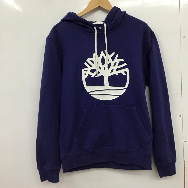 ティンバーランド Timberland パーカー 長袖 長袖パーカー プルオーバーパーカー スウェット M ロゴ、文字 青 / ブルー / blue メンズ USED 古着 中古 10153561