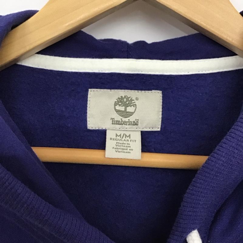 ティンバーランド Timberland パーカー 長袖 長袖パーカー プルオーバーパーカー スウェット M ロゴ、文字 青 / ブルー / blue メンズ USED 古着 中古 10153561