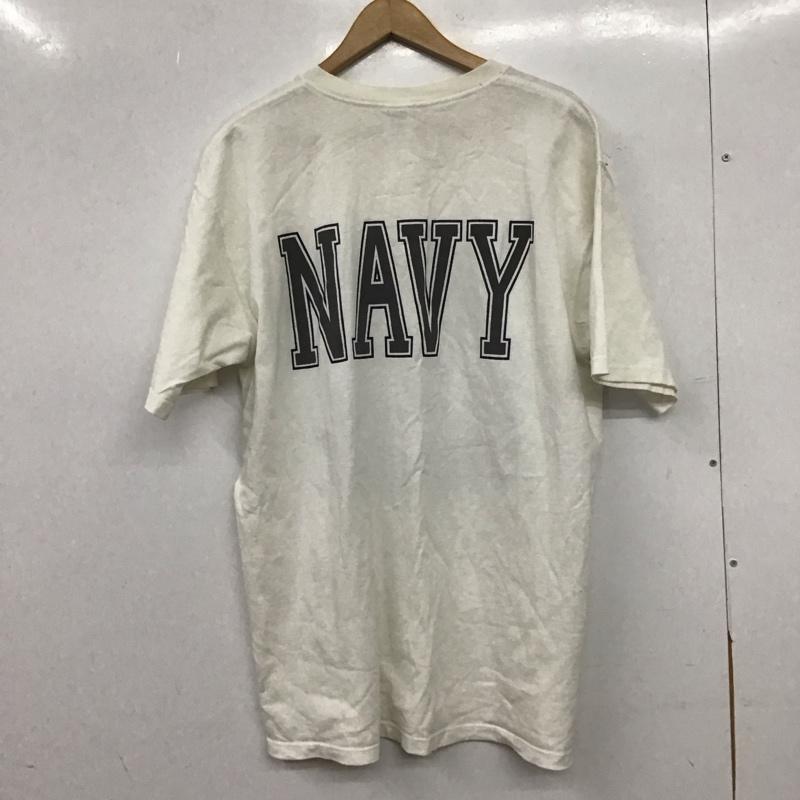 ミリタリー ミリタリー Tシャツ 半袖 半袖カットソー プリントTシャツ クルーネックカットソー L プリント 白 / ホワイト / white メンズ USED 古着 中古 10153562