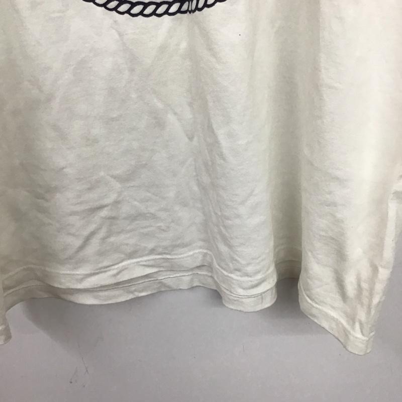 ミリタリー ミリタリー Tシャツ 半袖 半袖カットソー プリントTシャツ クルーネックカットソー L プリント 白 / ホワイト / white メンズ USED 古着 中古 10153562