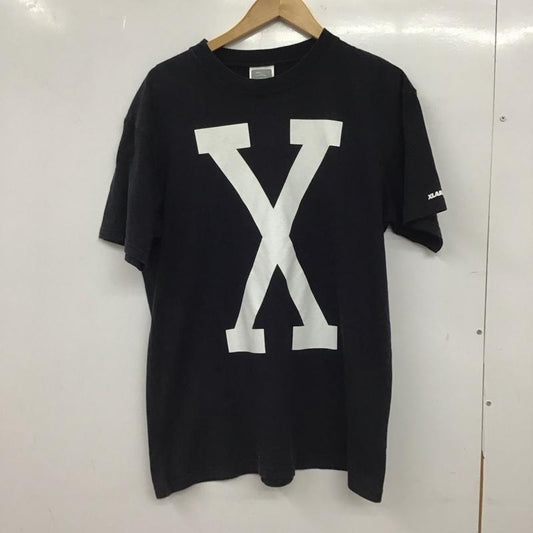 エクストララージ XLARGE Tシャツ 半袖 半袖カットソー プリントTシャツ クルーネックカットソー L ロゴ、文字 黒 / ブラック / black メンズ USED 古着 中古 10153563