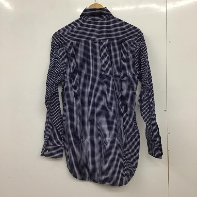 シップス SHIPS シャツ、ブラウス 長袖 長袖シャツ チェックシャツ カラーシャツ ボタンダウンシャツ S チェック 白 / ホワイト / white X 紺 / ネイビー / navy メンズ USED 古着 中古 10153565