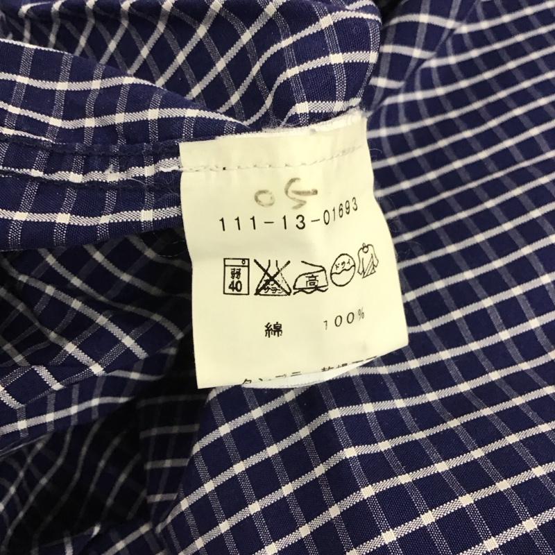 シップス SHIPS シャツ、ブラウス 長袖 長袖シャツ チェックシャツ カラーシャツ ボタンダウンシャツ S チェック 白 / ホワイト / white X 紺 / ネイビー / navy メンズ USED 古着 中古 10153565