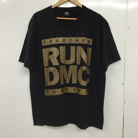 ザ ジーティーシー THE GTS Tシャツ 半袖 半袖カットソー プリントTシャツ クルーネックカットソー L ロゴ、文字 黒 / ブラック / black メンズ USED 古着 中古 10153566