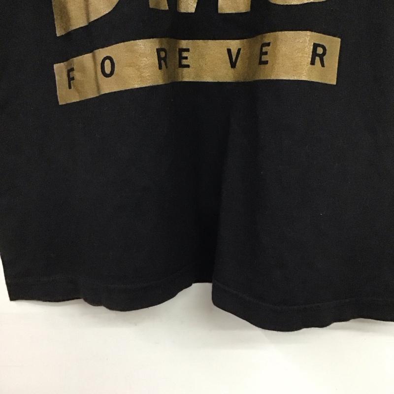 ザ ジーティーシー THE GTS Tシャツ 半袖 半袖カットソー プリントTシャツ クルーネックカットソー L ロゴ、文字 黒 / ブラック / black メンズ USED 古着 中古 10153566