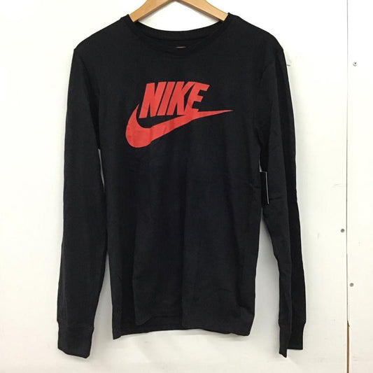 ナイキ NIKE カットソー 長袖 aa3304-010 プリントTシャツ 長袖カットソー S ロゴ、文字 黒 / ブラック / black メンズ USED 古着 中古 10153567