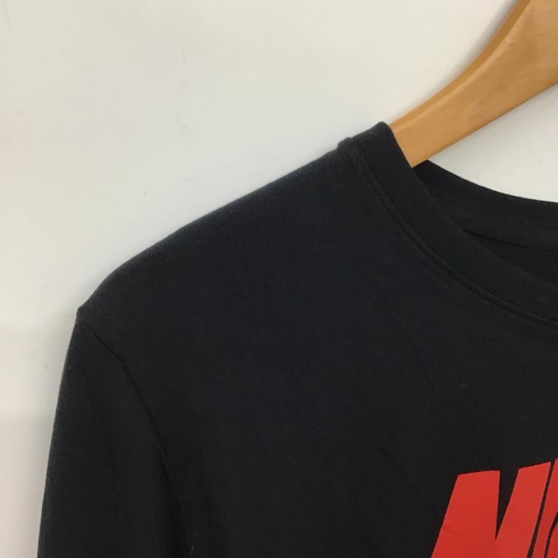 ナイキ NIKE カットソー 長袖 aa3304-010 プリントTシャツ 長袖カットソー S ロゴ、文字 黒 / ブラック / black メンズ USED 古着 中古 10153567