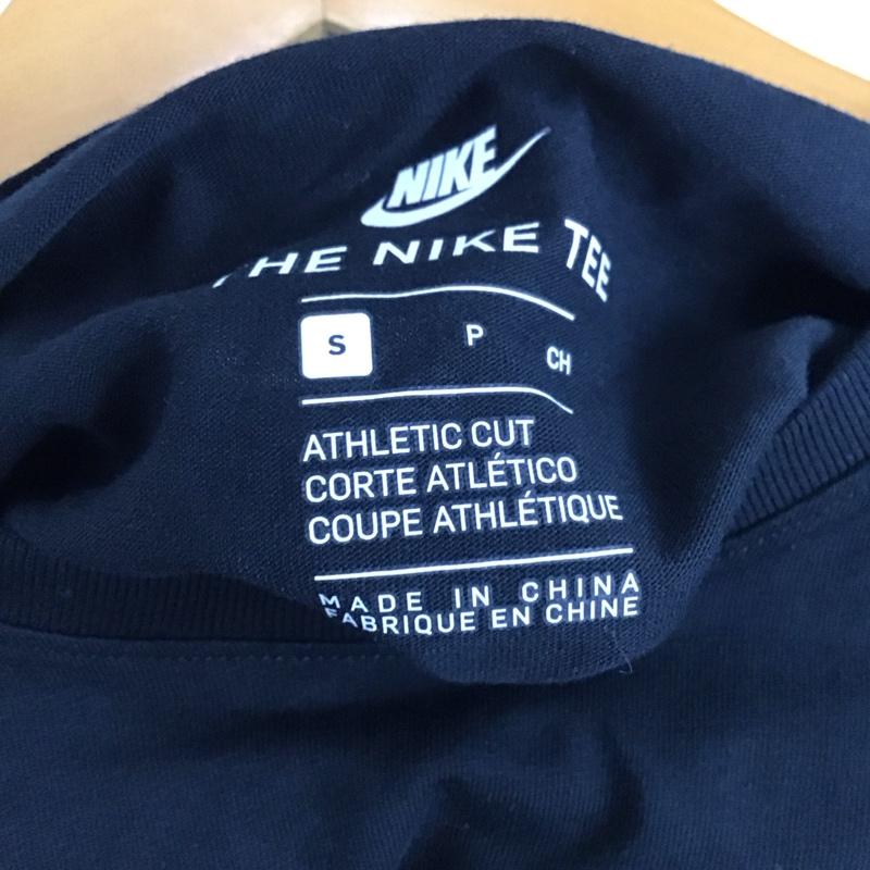 ナイキ NIKE カットソー 長袖 aa3304-010 プリントTシャツ 長袖カットソー S ロゴ、文字 黒 / ブラック / black メンズ USED 古着 中古 10153567