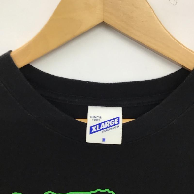 エクストララージ XLARGE Tシャツ 半袖 半袖カットソー プリントTシャツ クルーネックカットソー M ロゴ、文字 黒 / ブラック / black メンズ USED 古着 中古 10153569