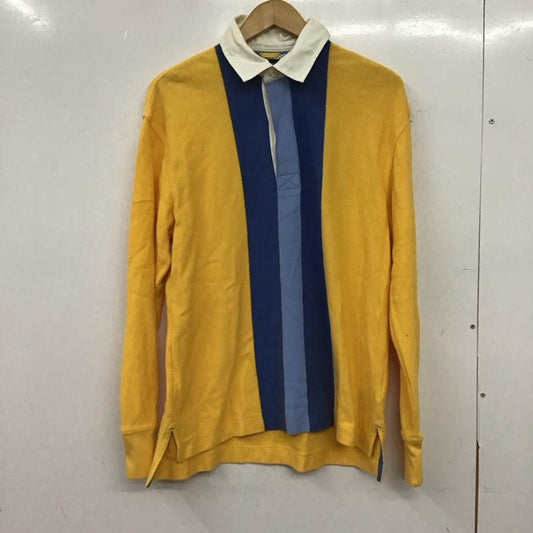 トミーヒルフィガー TOMMY HILFIGER ポロシャツ 長袖 長袖ポロシャツ 長袖カットソー カラーシャツ S 無地 黄 / イエロー / yellow X 青 / ブルー / blue X 水色 / ライトブルー / メンズ USED 古着 中古 10153571