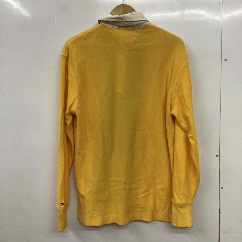 トミーヒルフィガー TOMMY HILFIGER ポロシャツ 長袖 長袖ポロシャツ 長袖カットソー カラーシャツ S 無地 黄 / イエロー / yellow X 青 / ブルー / blue X 水色 / ライトブルー / メンズ USED 古着 中古 10153571