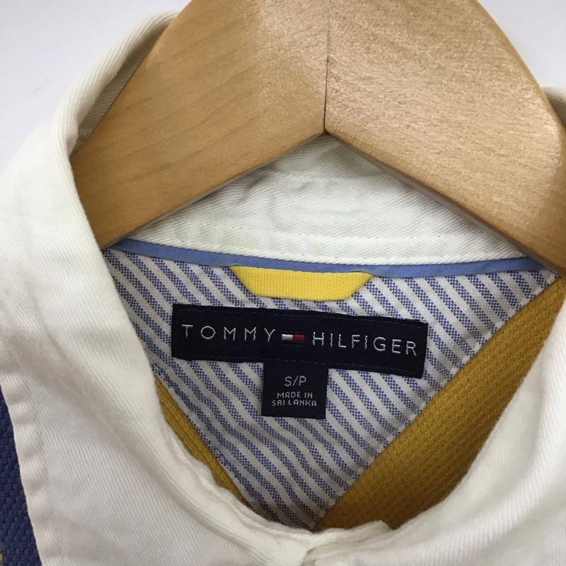 トミーヒルフィガー TOMMY HILFIGER ポロシャツ 長袖 長袖ポロシャツ 長袖カットソー カラーシャツ S 無地 黄 / イエロー / yellow X 青 / ブルー / blue X 水色 / ライトブルー / メンズ USED 古着 中古 10153571
