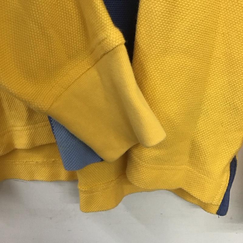 トミーヒルフィガー TOMMY HILFIGER ポロシャツ 長袖 長袖ポロシャツ 長袖カットソー カラーシャツ S 無地 黄 / イエロー / yellow X 青 / ブルー / blue X 水色 / ライトブルー / メンズ USED 古着 中古 10153571