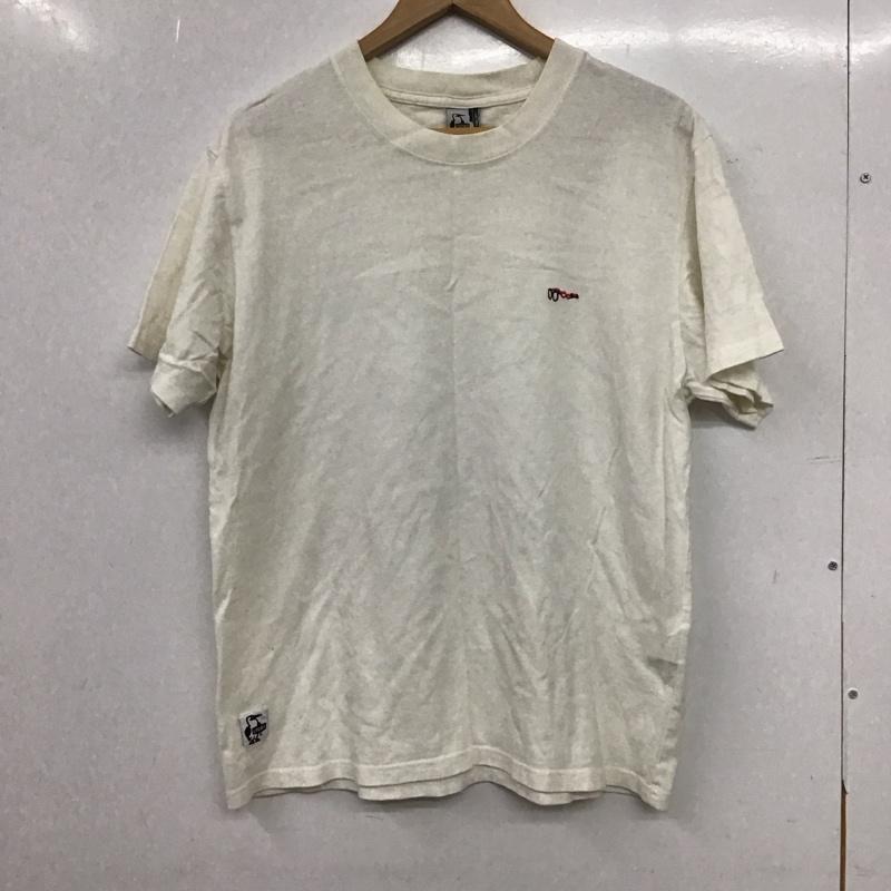 チャムス CHUMS Tシャツ 半袖 半袖カットソー プリントTシャツ クルーネックカットソー M ロゴ、文字 白 / ホワイト / white メンズ USED 古着 中古 10153572