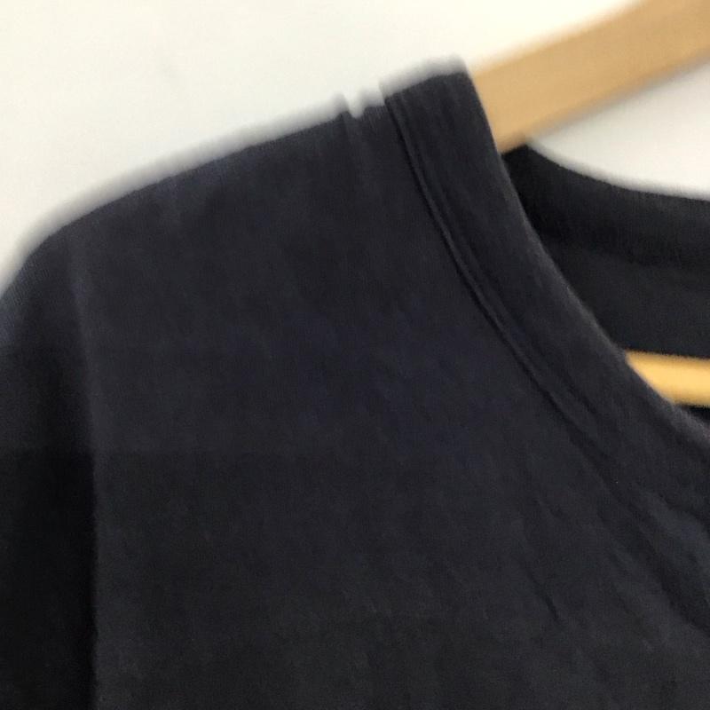 チャンピオン Champion Tシャツ 半袖 半袖カットソー プリントTシャツ クルーネックカットソー XL ロゴ、文字 紺 / ネイビー / navy メンズ USED 古着 中古 10153575