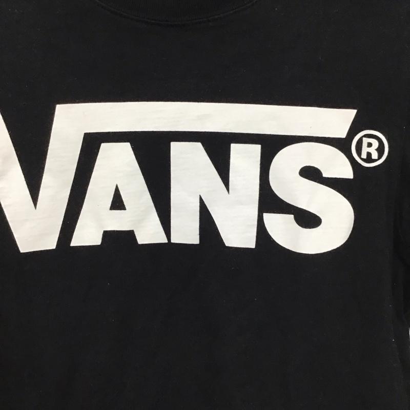 バンズ VANS カットソー 長袖 長袖カットソー プリントカットソー クルーネック S ロゴ、文字 黒 / ブラック / black メンズ USED 古着 中古 10153576