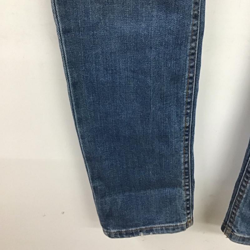 ザラ ZARA パンツ デニム、ジーンズ デニムパンツ スリムパンツ カジュアルパンツ ストレッチパンツ 44 プリント X ダメージ加工 インディゴ / インディゴ / Indigo メンズ USED 古着 中古 10153577