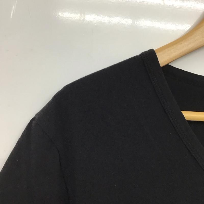 エンポリオアルマーニ EMPORIO ARMANI Tシャツ 半袖 半袖カットソー プリントTシャツ Vネックカットソー L ロゴ、文字 黒 / ブラック / black メンズ USED 古着 中古 10153580