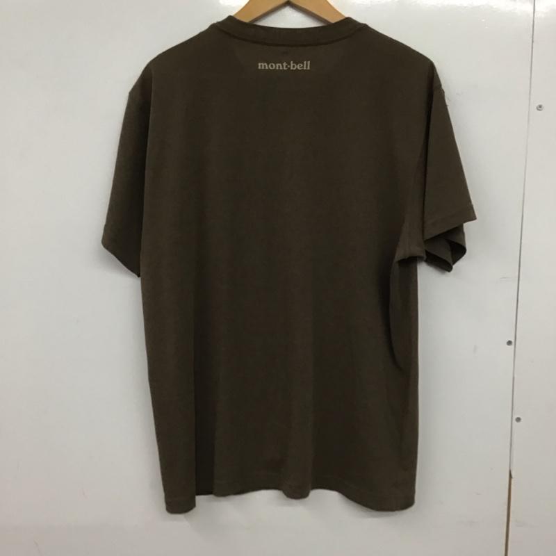 モンベル mont-bell Tシャツ 半袖 半袖カットソー プリントTシャツ クルーネックカットソー L プリント 茶 / ブラウン / brown メンズ USED 古着 中古 10153581