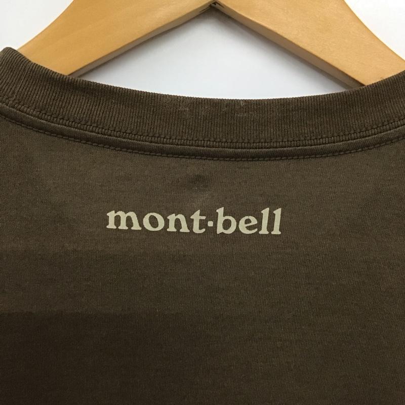 モンベル mont-bell Tシャツ 半袖 半袖カットソー プリントTシャツ クルーネックカットソー L プリント 茶 / ブラウン / brown メンズ USED 古着 中古 10153581