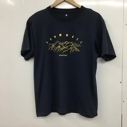 モンベル mont-bell Tシャツ 半袖 半袖カットソー プリントTシャツ クルーネックカットソー M プリント 紺 / ネイビー / navy メンズ USED 古着 中古 10153582
