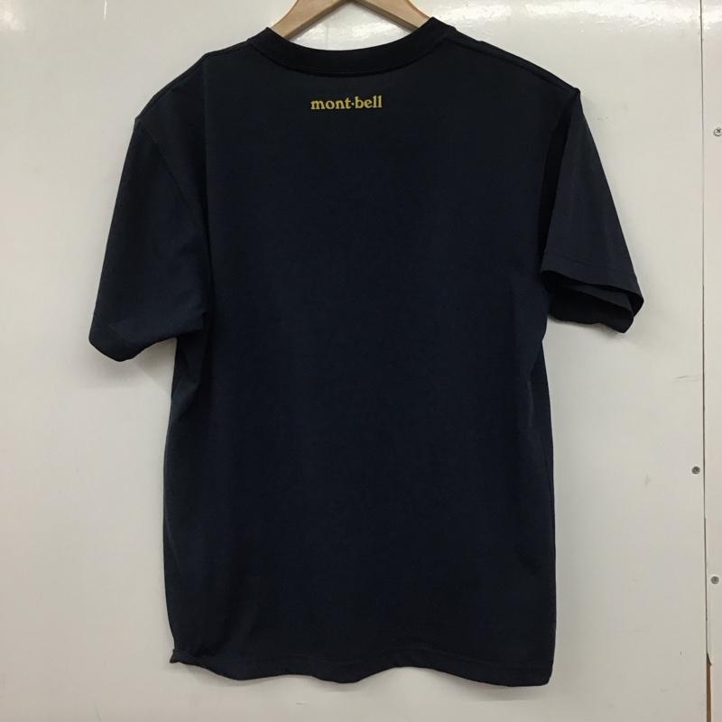 モンベル mont-bell Tシャツ 半袖 半袖カットソー プリントTシャツ クルーネックカットソー M プリント 紺 / ネイビー / navy メンズ USED 古着 中古 10153582