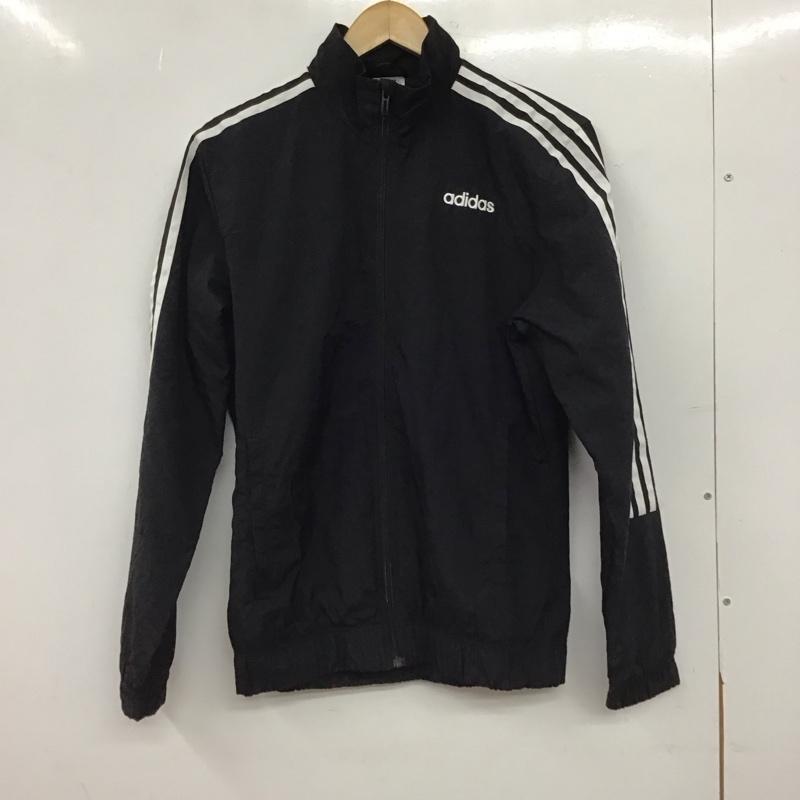 アディダス adidas ジャケット、上着 ジャンパー、ブルゾン gl7476 ウインドブレーカー ナイロンジャケット M ロゴ、文字 黒 / ブラック / black メンズ USED 古着 中古 10153583