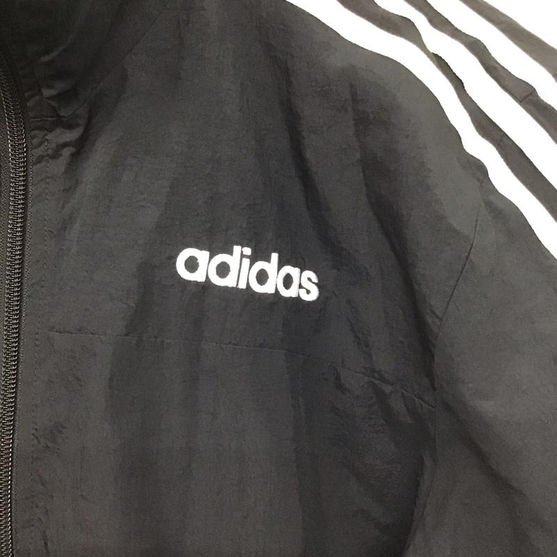 アディダス adidas ジャケット、上着 ジャンパー、ブルゾン gl7476 ウインドブレーカー ナイロンジャケット M ロゴ、文字 黒 / ブラック / black メンズ USED 古着 中古 10153583