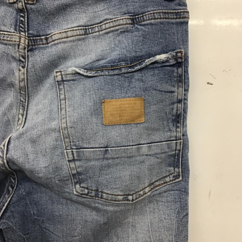 ザラ ZARA パンツ デニム、ジーンズ デニムパンツ スリムパンツ カジュアルパンツ ストレッチパンツ 42インチ ダメージ加工 インディゴ / インディゴ / Indigo メンズ USED 古着 中古 10153584