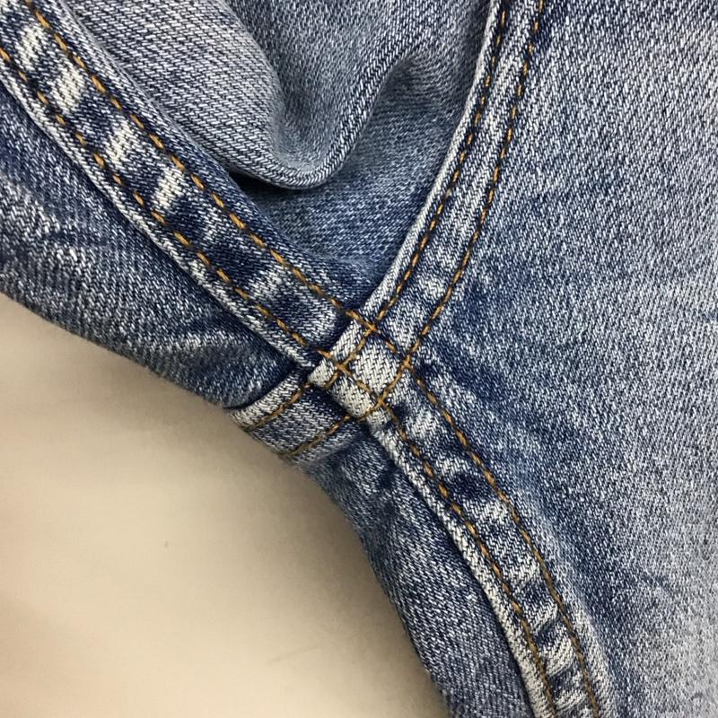 ザラ ZARA パンツ デニム、ジーンズ デニムパンツ スリムパンツ カジュアルパンツ ストレッチパンツ 42インチ ダメージ加工 インディゴ / インディゴ / Indigo メンズ USED 古着 中古 10153584