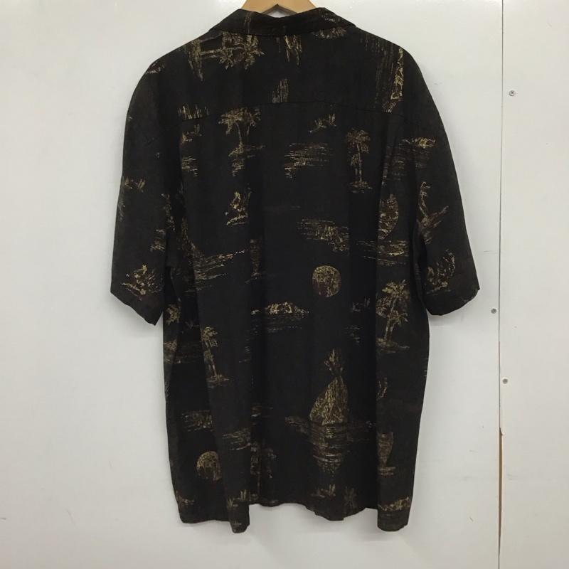 トゥーパームス TWO PALMS シャツ、ブラウス 半袖 半袖シャツ プリントシャツ ポケットシャツ L プリント 茶 / ブラウン / brown メンズ USED 古着 中古 10153588
