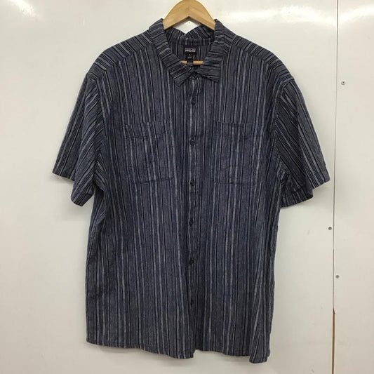 パタゴニア patagonia シャツ、ブラウス 半袖 半袖シャツ プリントシャツ ポケットシャツ XL ストライプ マルチカラー / マルチカラー / multicolor メンズ USED 古着 中古 10153592