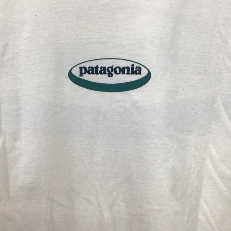パタゴニア patagonia Tシャツ 半袖 半袖カットソー プリントTシャツ クルーネックカットソー XL ロゴ、文字 アイボリー / アイボリー / メンズ USED 古着 中古 10153593